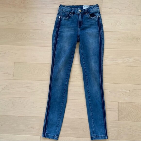 Patogé Brazilian skinny sexy jeans stretchy blue denim high rise waisted euro 38 - Picture 10 of 10